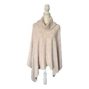 World Market Womens Heathered Pink Knit Poncho One size